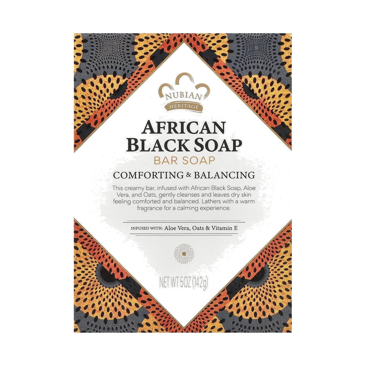 Nubian Heritage Savon noir africain 142 g
