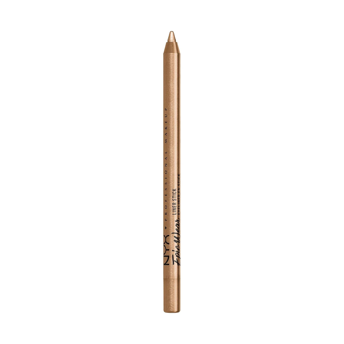 Crayon pour les yeux NYX Epic Wear Liner Stick, teinte 02 Gold Plated, sur fond blanc