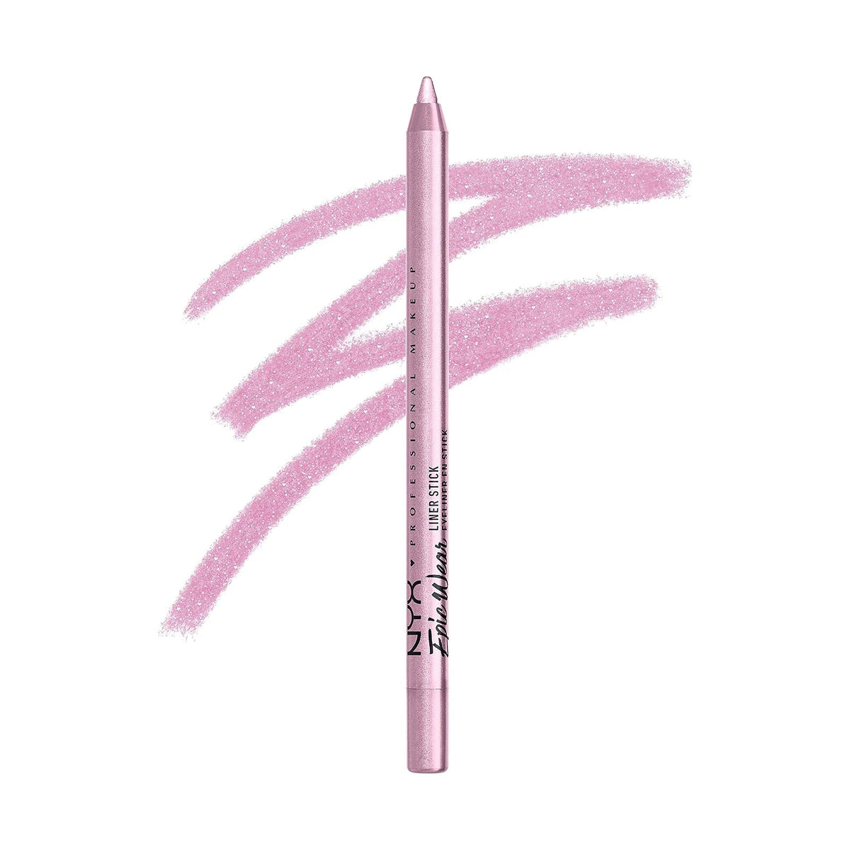 Crayon pour les yeux NYX Epic Wear Liner Stick, teinte 15 Frosted Lilac, sur fond blanc