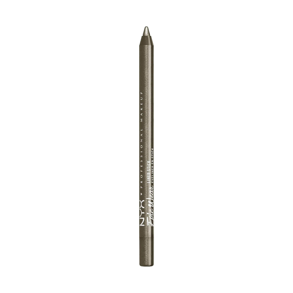 Crayon pour les yeux NYX Epic Wear Liner Stick, teinte All Time Olive, sur fond blanc