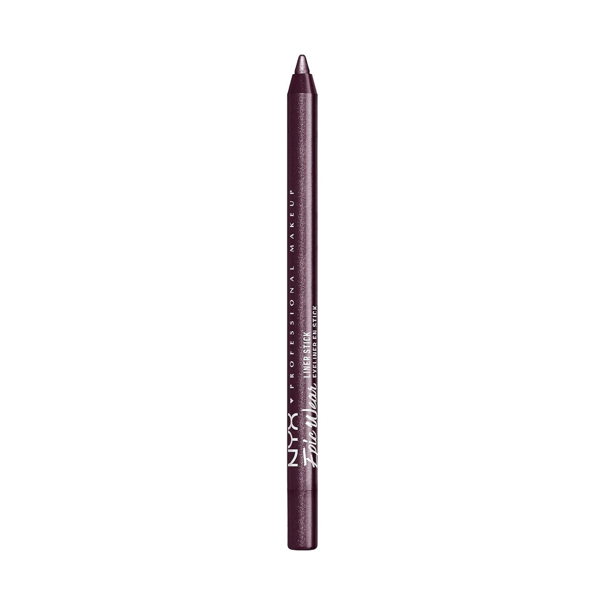 Crayon pour les yeux NYX Epic Wear Liner Stick, teinte Berry Goth, sur fond blanc