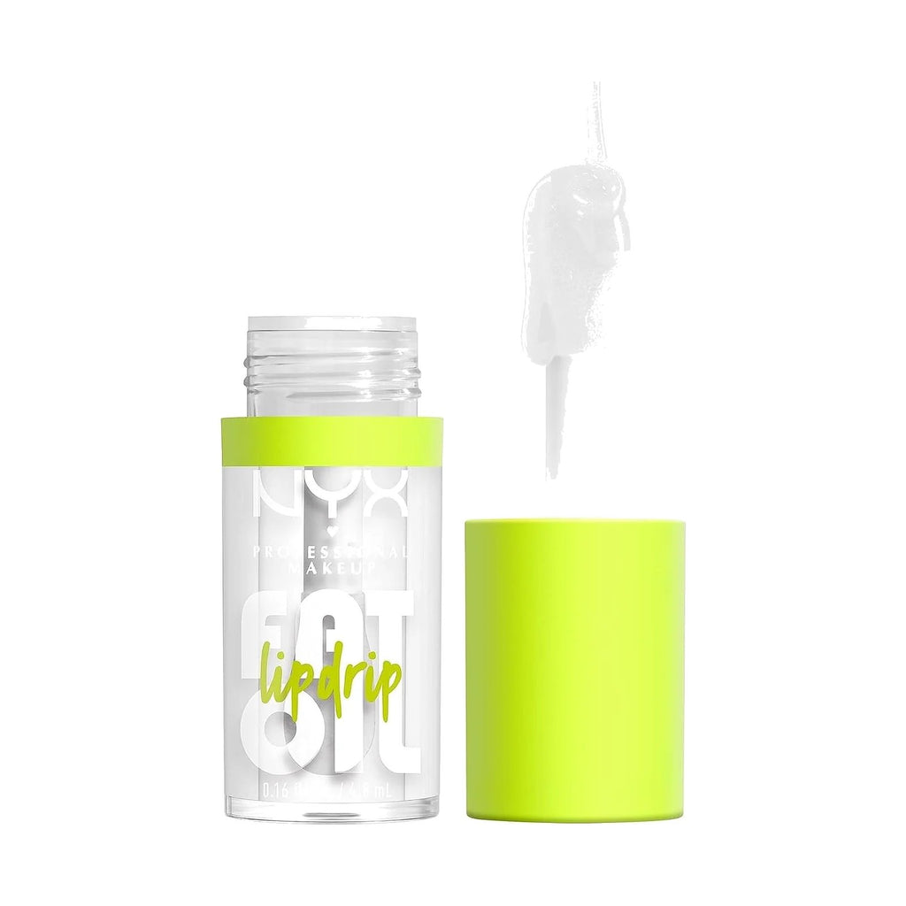 Huile à lèvres NYX Fat Oil Lip Drip 4,8 ml, teinte My Primary, sur fond blanc
