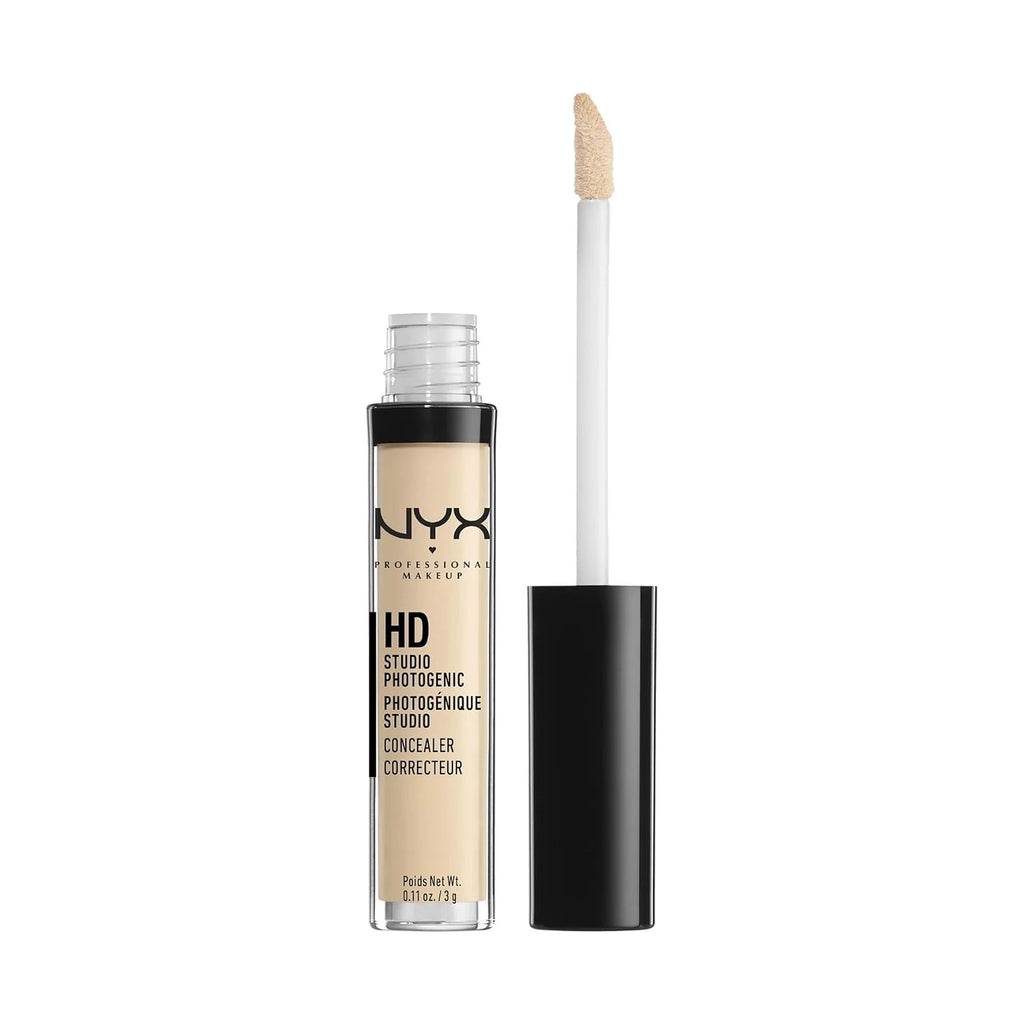 Anticernes NYX HD Studio Photogenic 3 g, teinte 00 Alabaster, sur fond blanc
