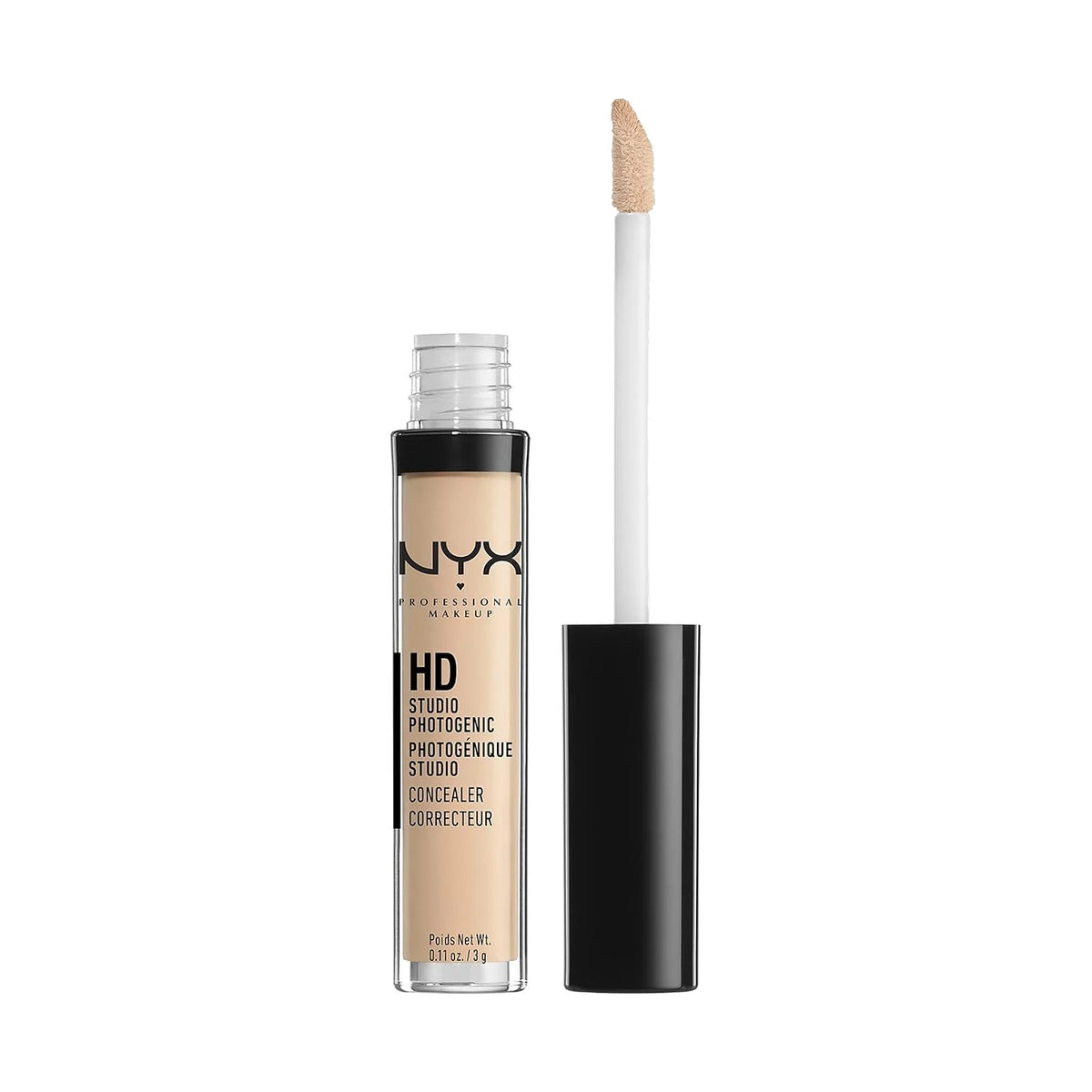 Anticernes NYX HD Studio Photogenic 3 g, teinte 03 Light, sur fond blanc