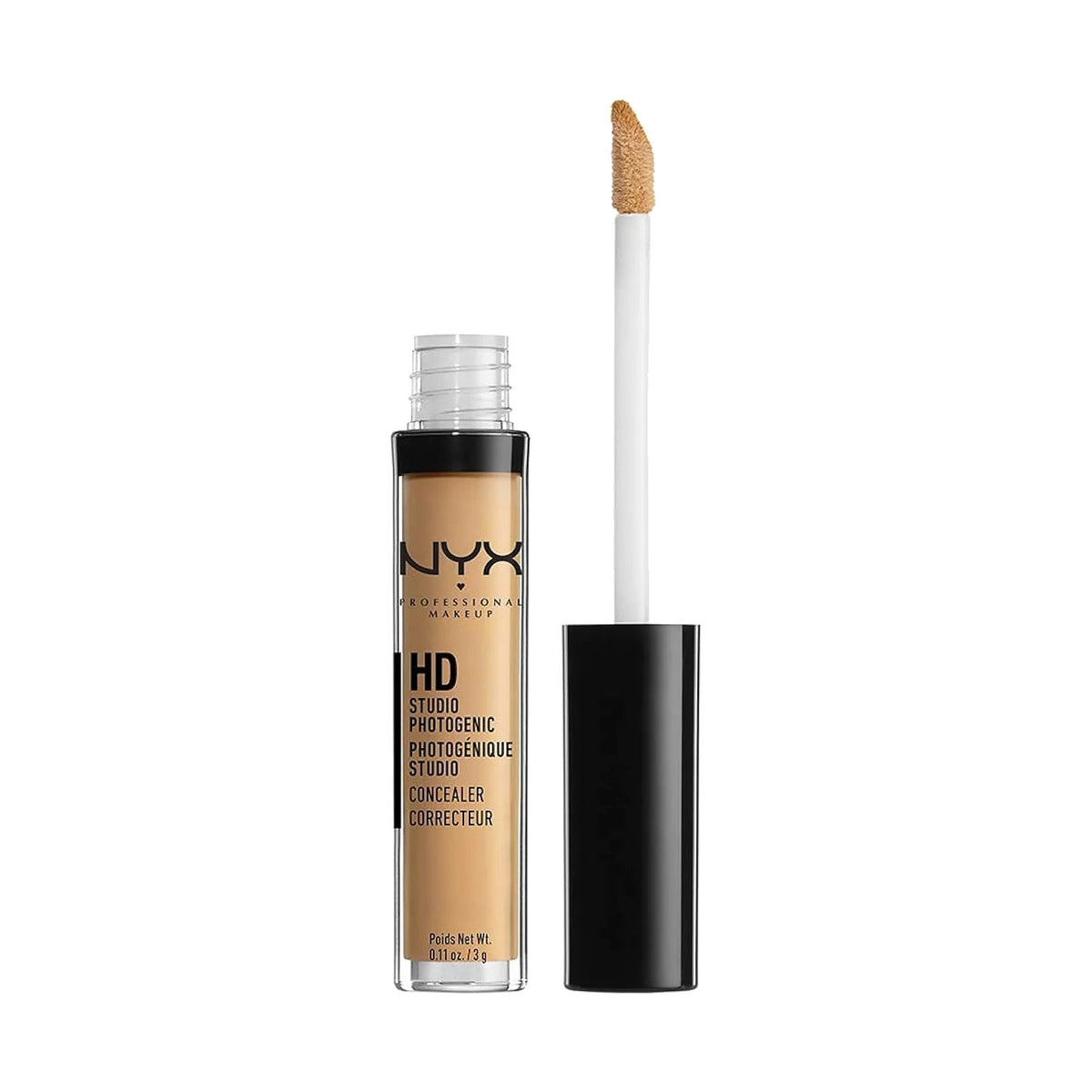Anticernes NYX HD Studio Photogenic 3 g, teinte Caramel, sur fond blanc