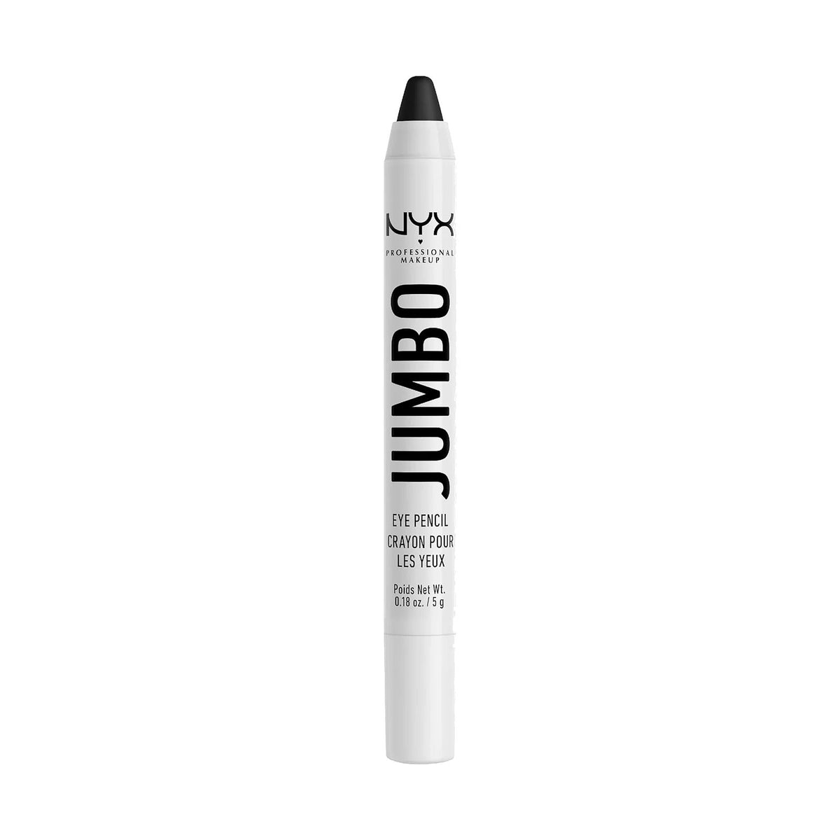 Crayon NYX Jumbo Eye Pencil, teinte 601 Black Bean, sur fond blanc