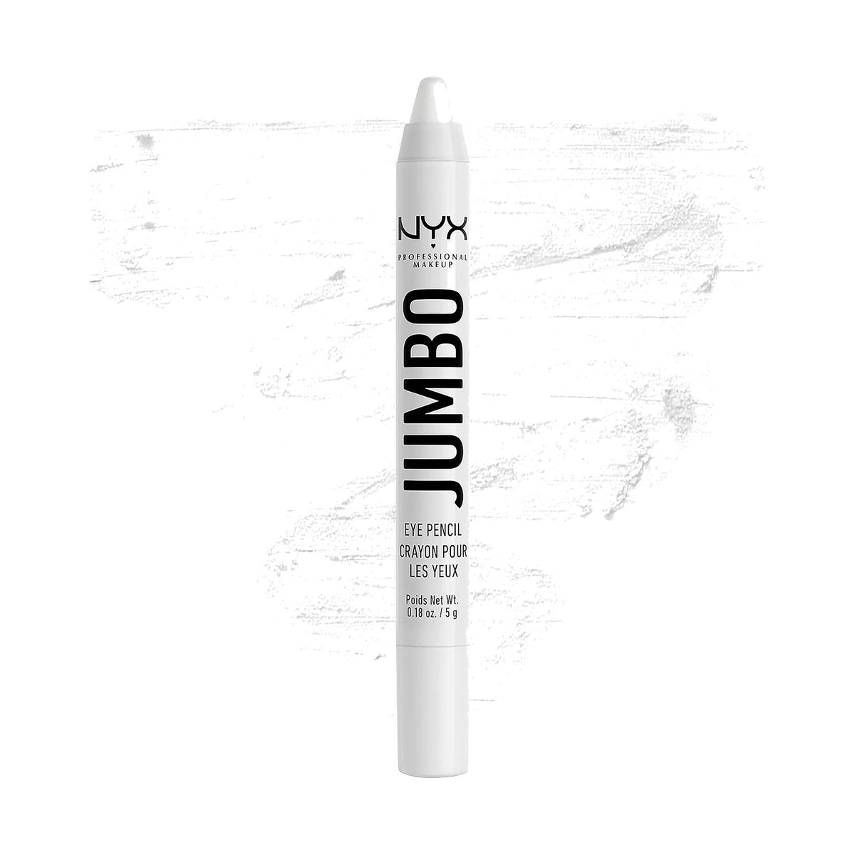 Crayon NYX Jumbo Eye Pencil, teinte 604 Milk, sur fond blanc