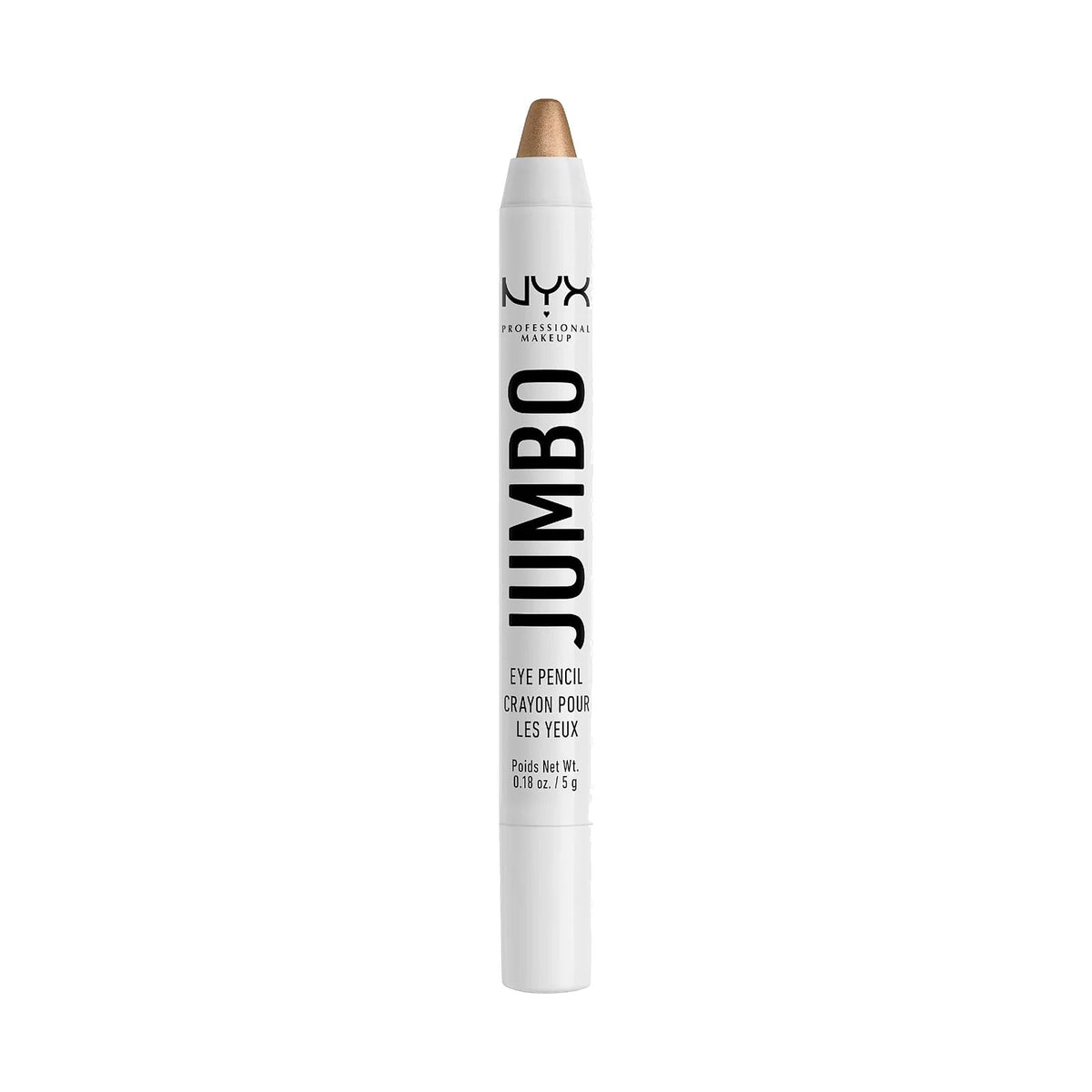 Crayon NYX Jumbo Eye Pencil, teinte 617 Iced Mocha, sur fond blanc
