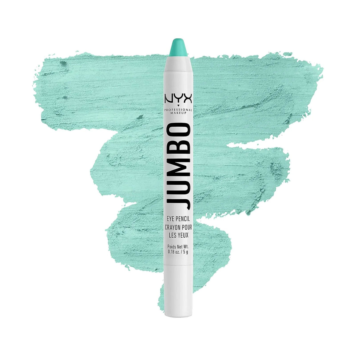 Crayon NYX Jumbo Eye Pencil, teinte Macaroon, sur fond blanc
