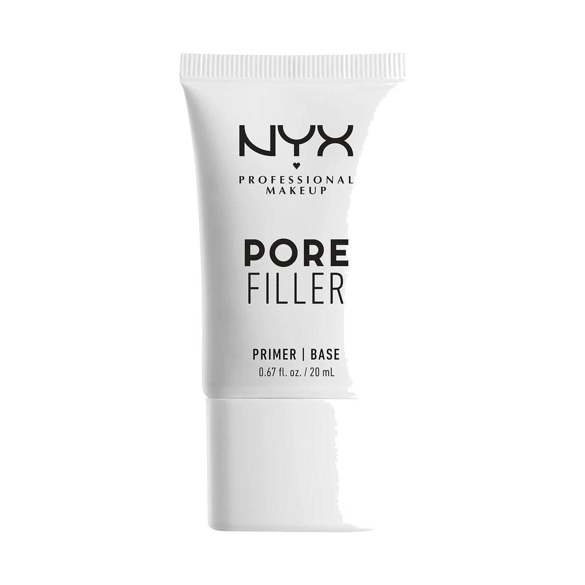 Base de teint NYX Pore Filler en tube sur fond blanc