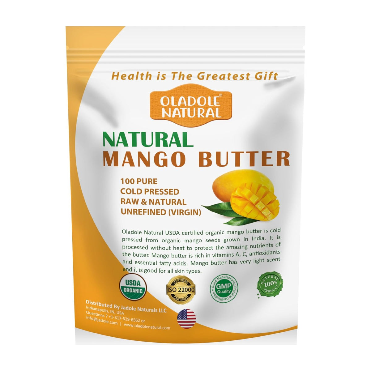 Oladole Beurre de mangue brut 400 g
