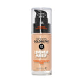 Fond de teint Revlon ColorStay peau mixte à grasse 30 ml, teinte 135 Vanilla, sur fond blanc