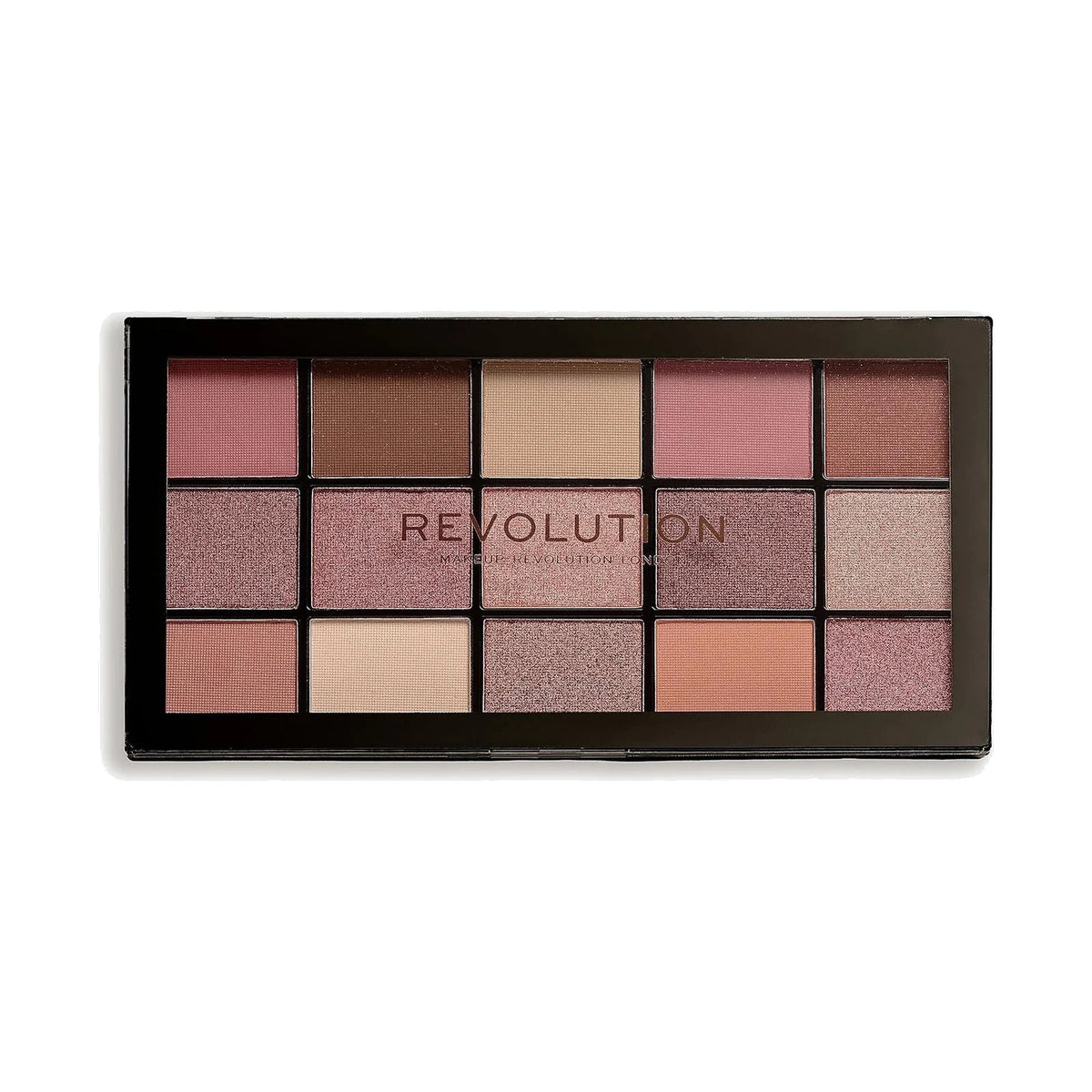 Palette de fards Revolution Reloaded 15 fards, teinte Provocative, sur fond blanc
