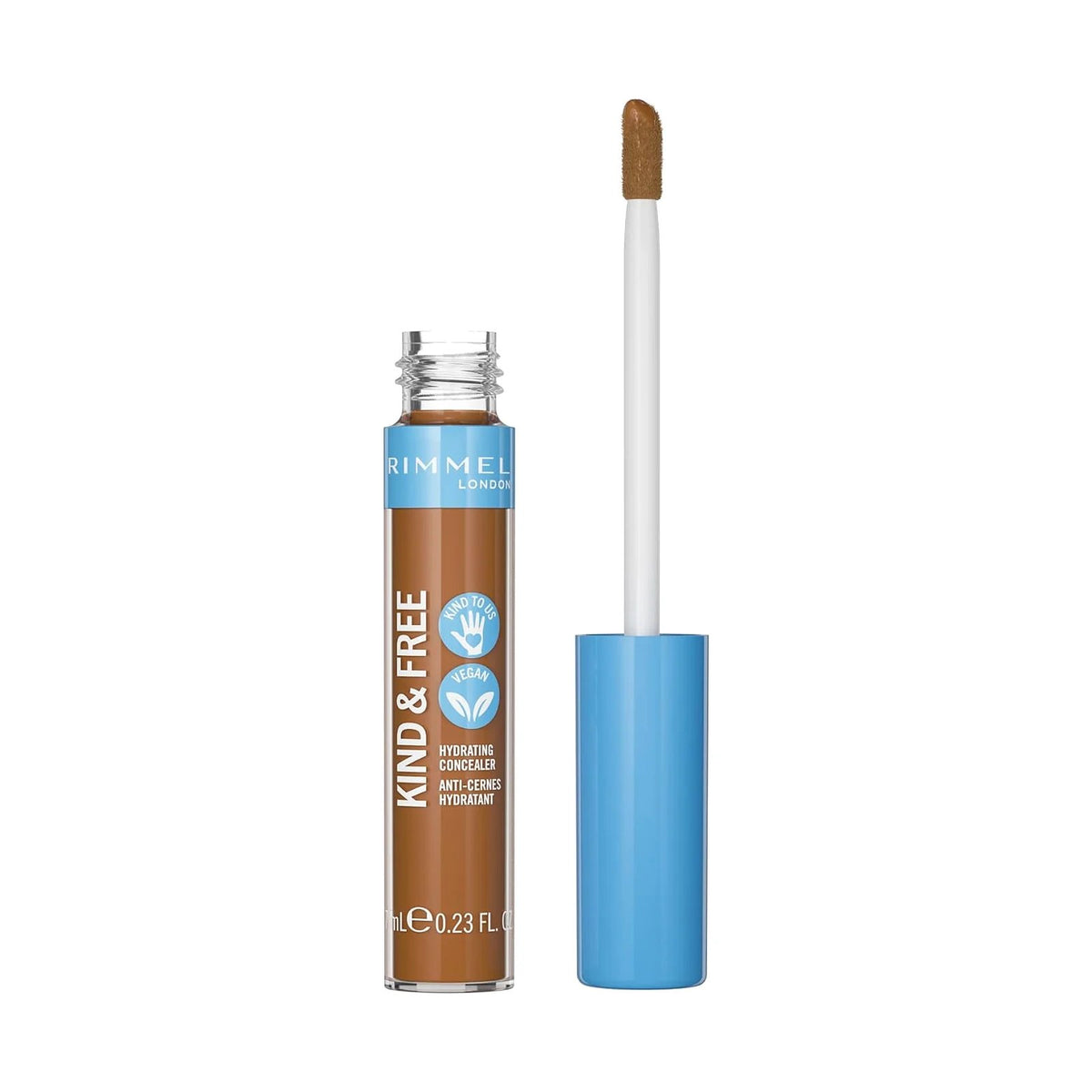 Anticernes Rimmel Kind & Free 7 ml, teinte 050 Rich, sur fond blanc