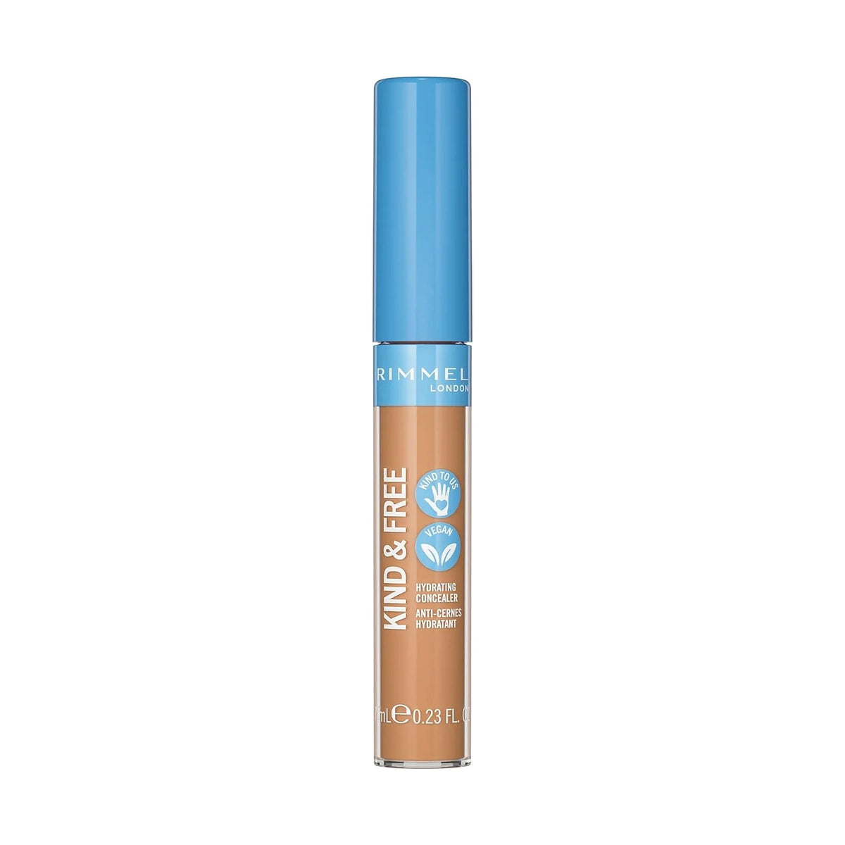 Anticernes Rimmel Kind & Free 7 ml, teinte Beige, sur fond blanc