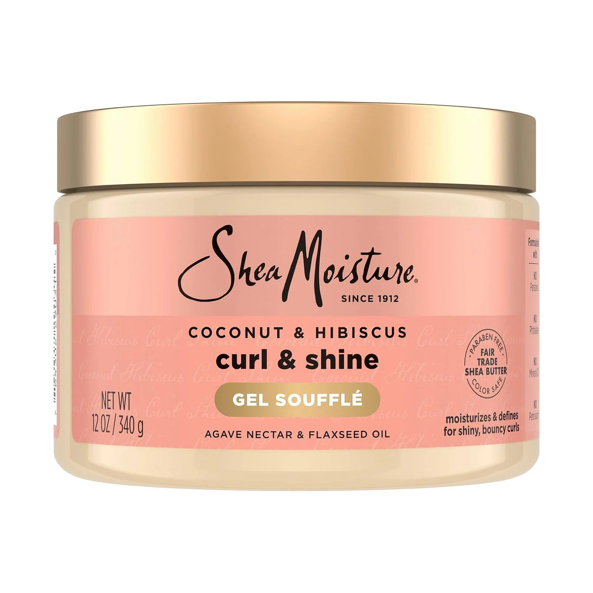 SheaMoisture Curling Gel Soufflé coco et hibiscus 340 g