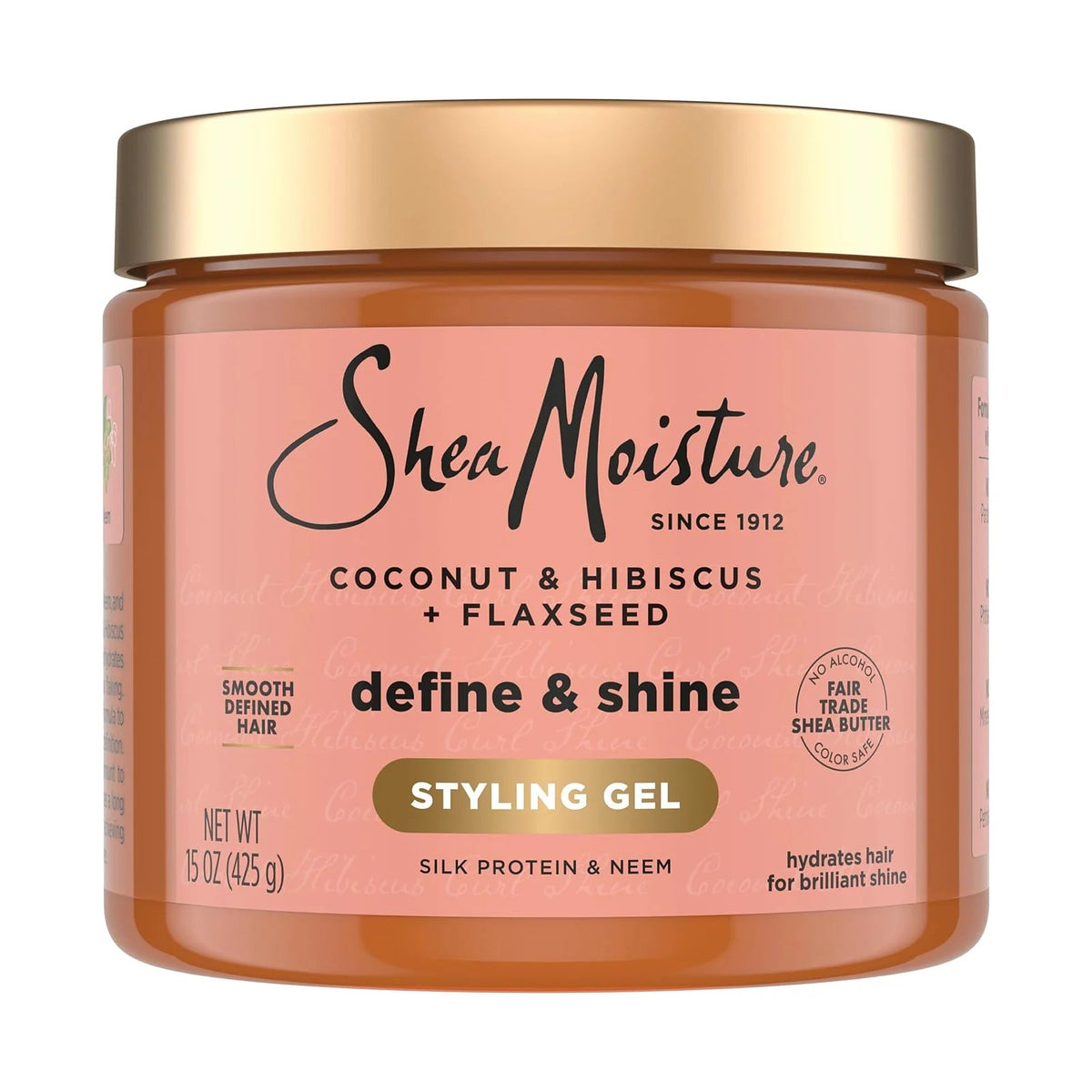 SheaMoisture Gel coiffant Define & Shine coco et hibiscus 425 g