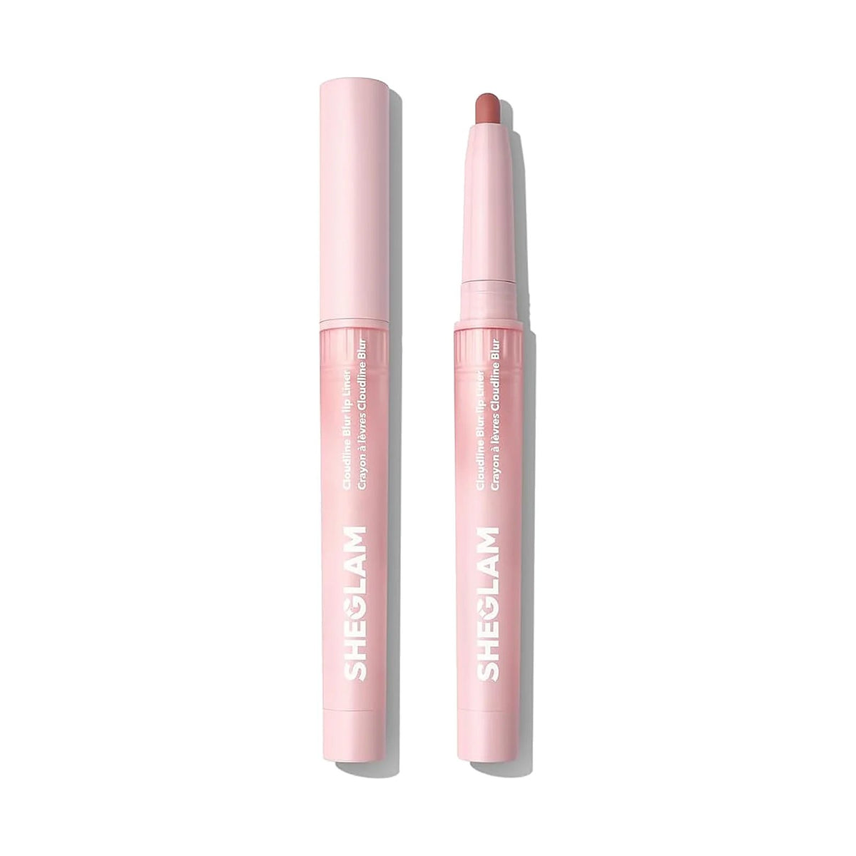 Crayon à lèvres SHEGLAM Cloudline, teinte Petal Flush, sur fond blanc