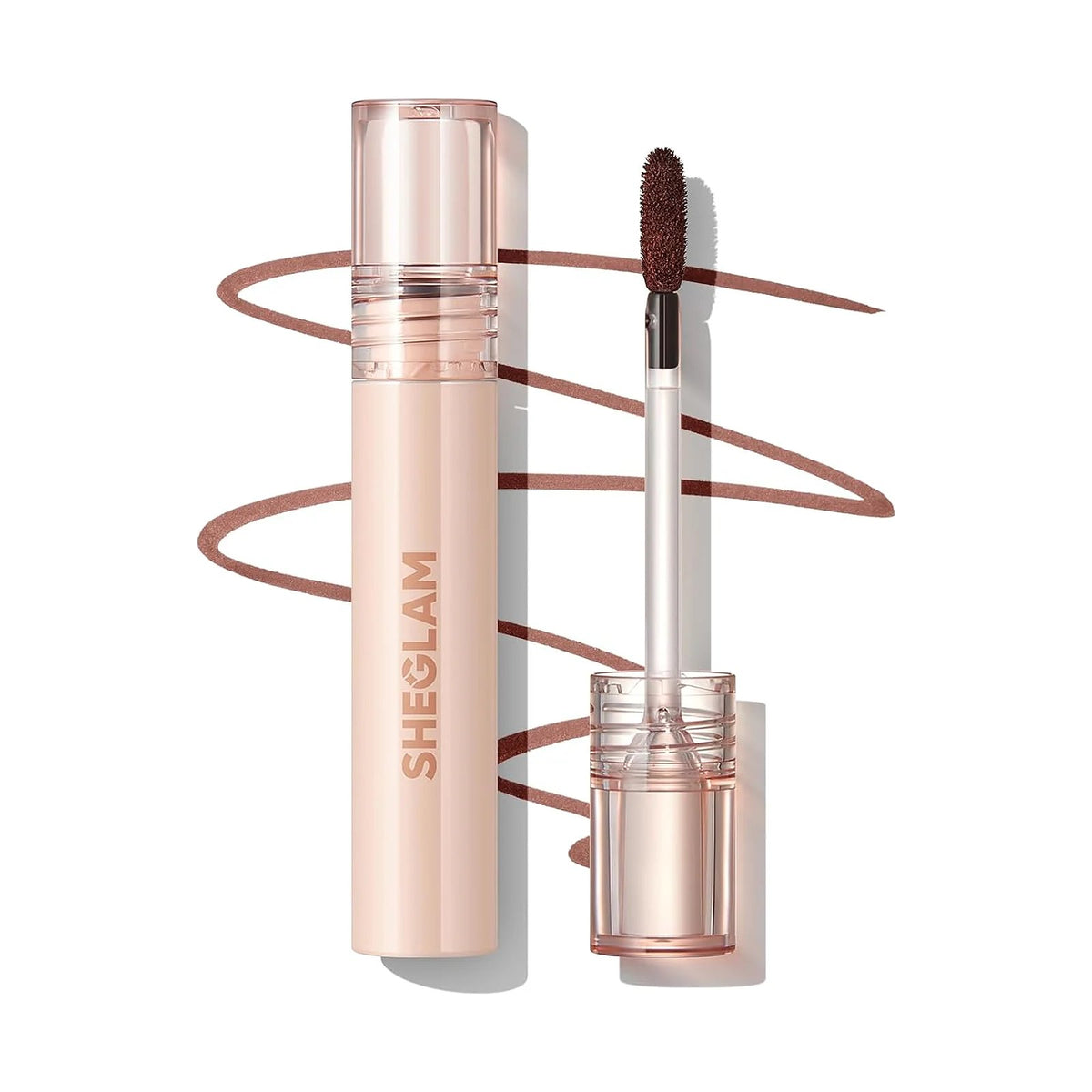 Crayon à lèvres SHEGLAM Fall In Line, teinte Chocoholic, sur fond blanc