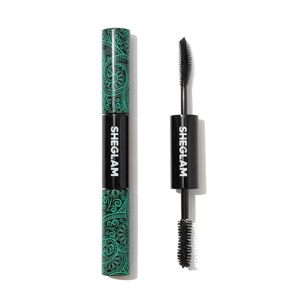 Mascara double embout SHEGLAM sur fond blanc