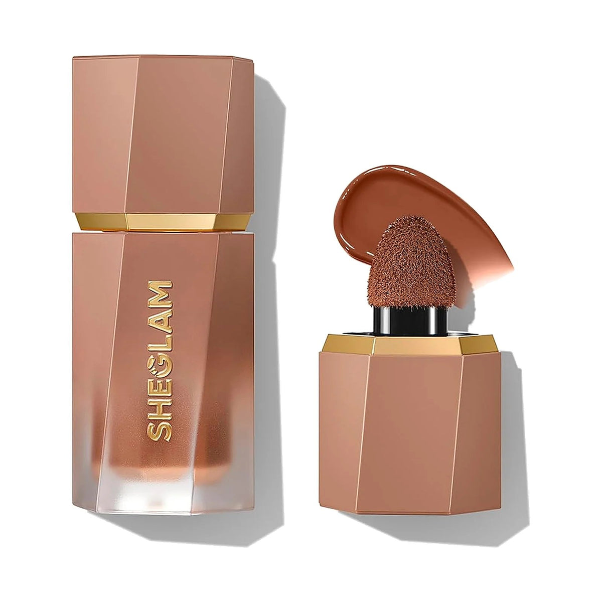 Bronzer liquide SHEGLAM Sun Beam 5,2 ml, teinte Bronze, sur fond blanc