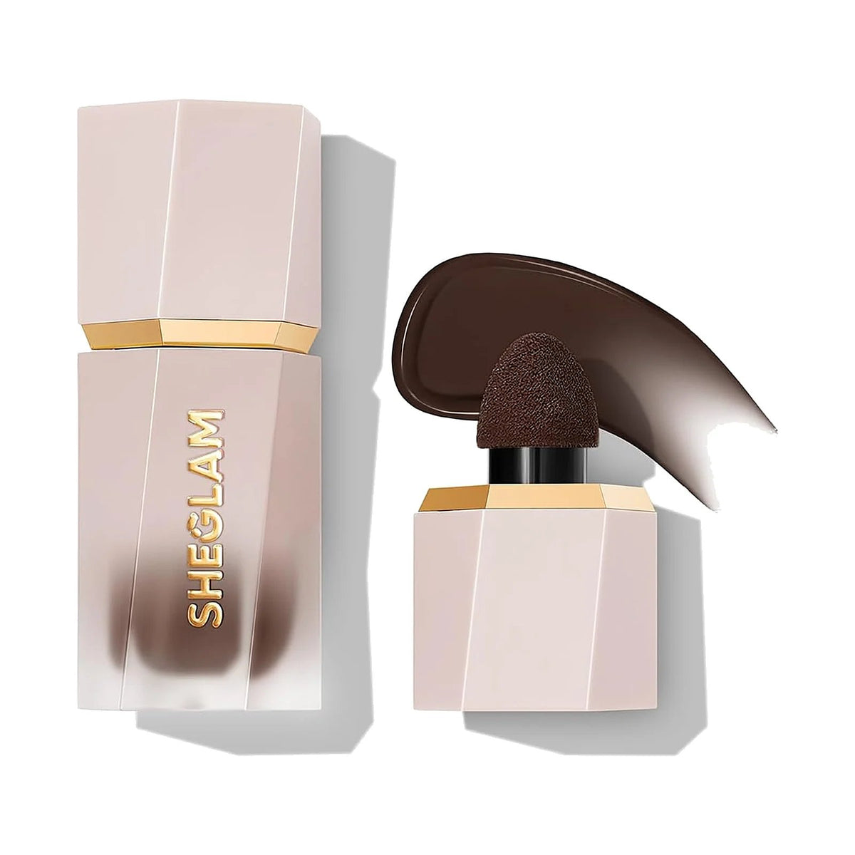 Contouring liquide SHEGLAM Sun Sculpt, teinte Camel Suede, sur fond blanc