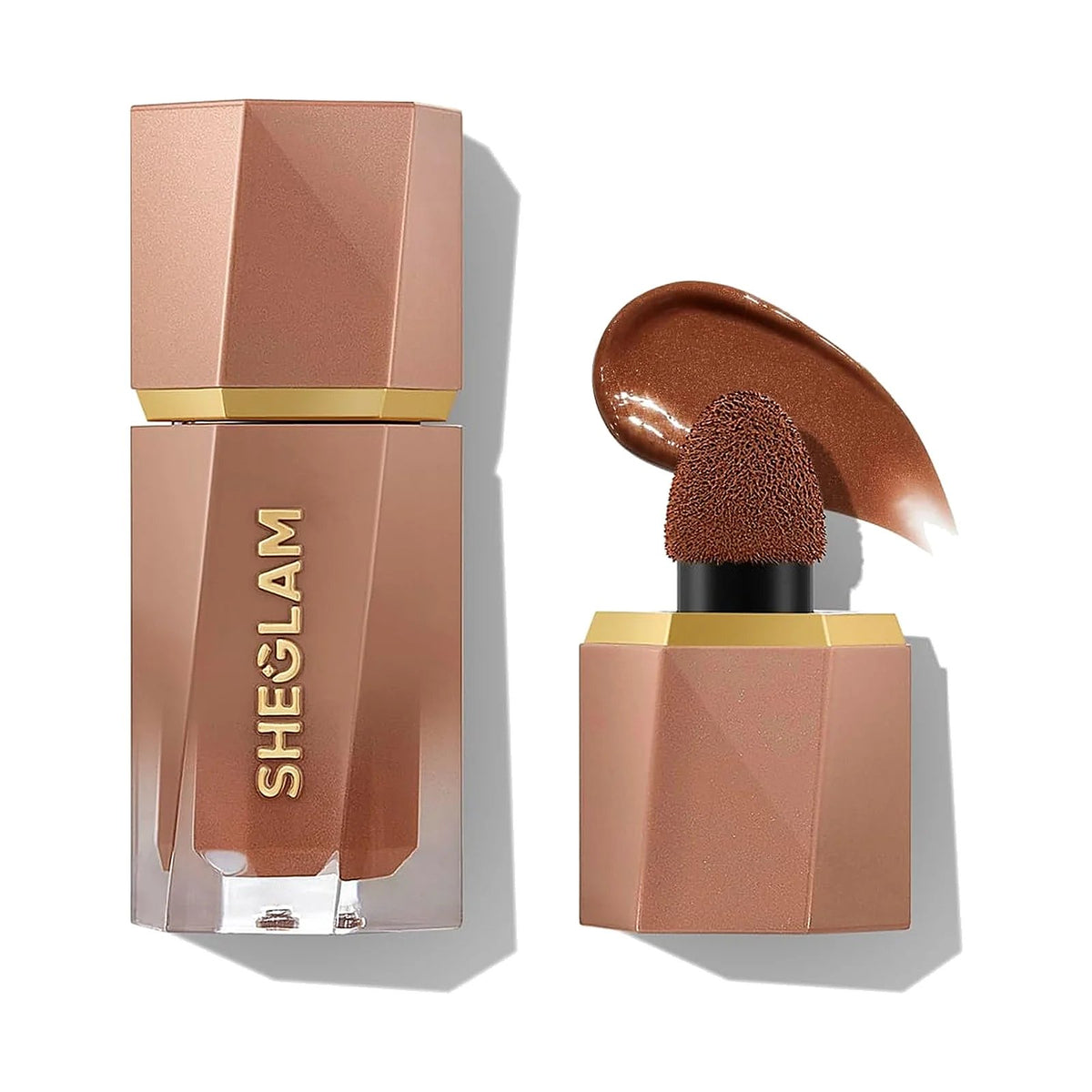 Contouring liquide SHEGLAM Sun Sculpt, teinte Earthy Sepia, sur fond blanc