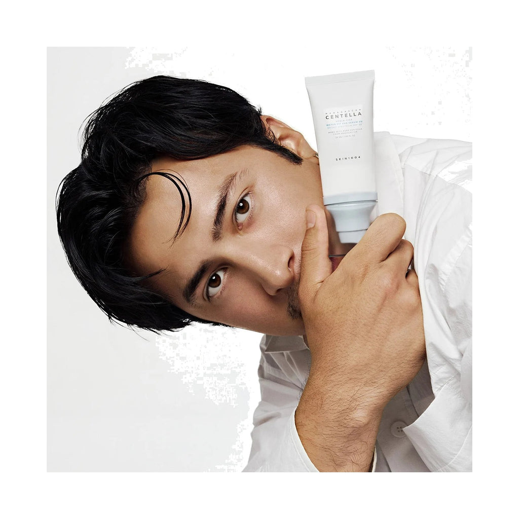 Sérum solaire SKIN1004 Hyalu-Cica Water-Fit Sun Serum SPF50+, tube de 50 ml, photo du produit