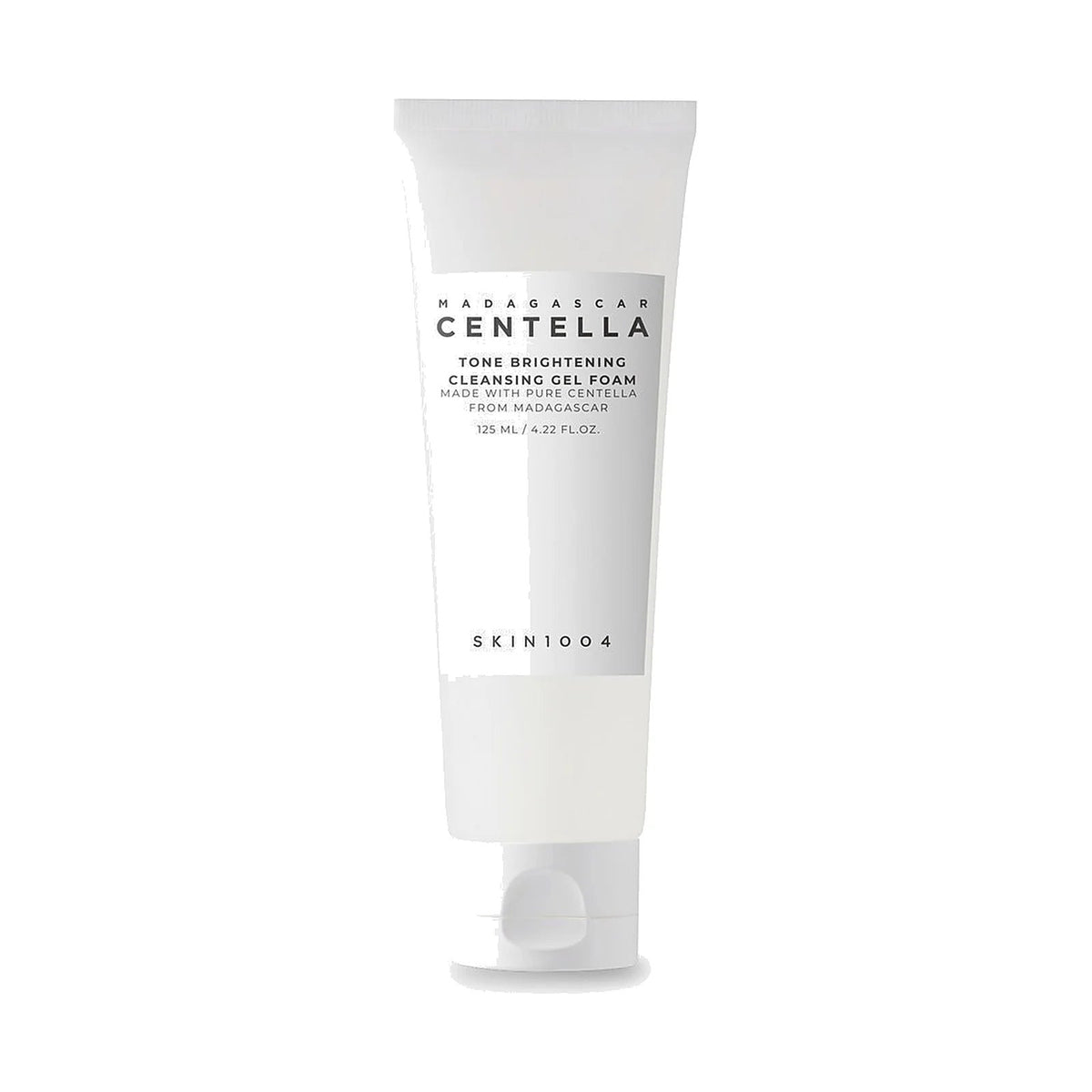 Gel nettoyant SKIN1004 Madagascar Centella Tone Brightening 125 ml, tube seul sur fond blanc