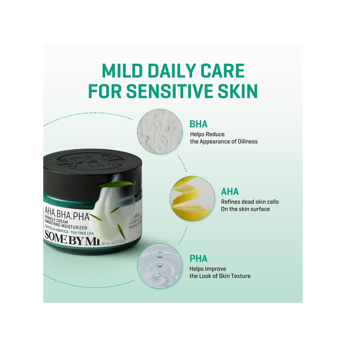 Some By Mi AHA·BHA·PHA 30 Days Miracle crème apaisante, 60 g · photo 2
