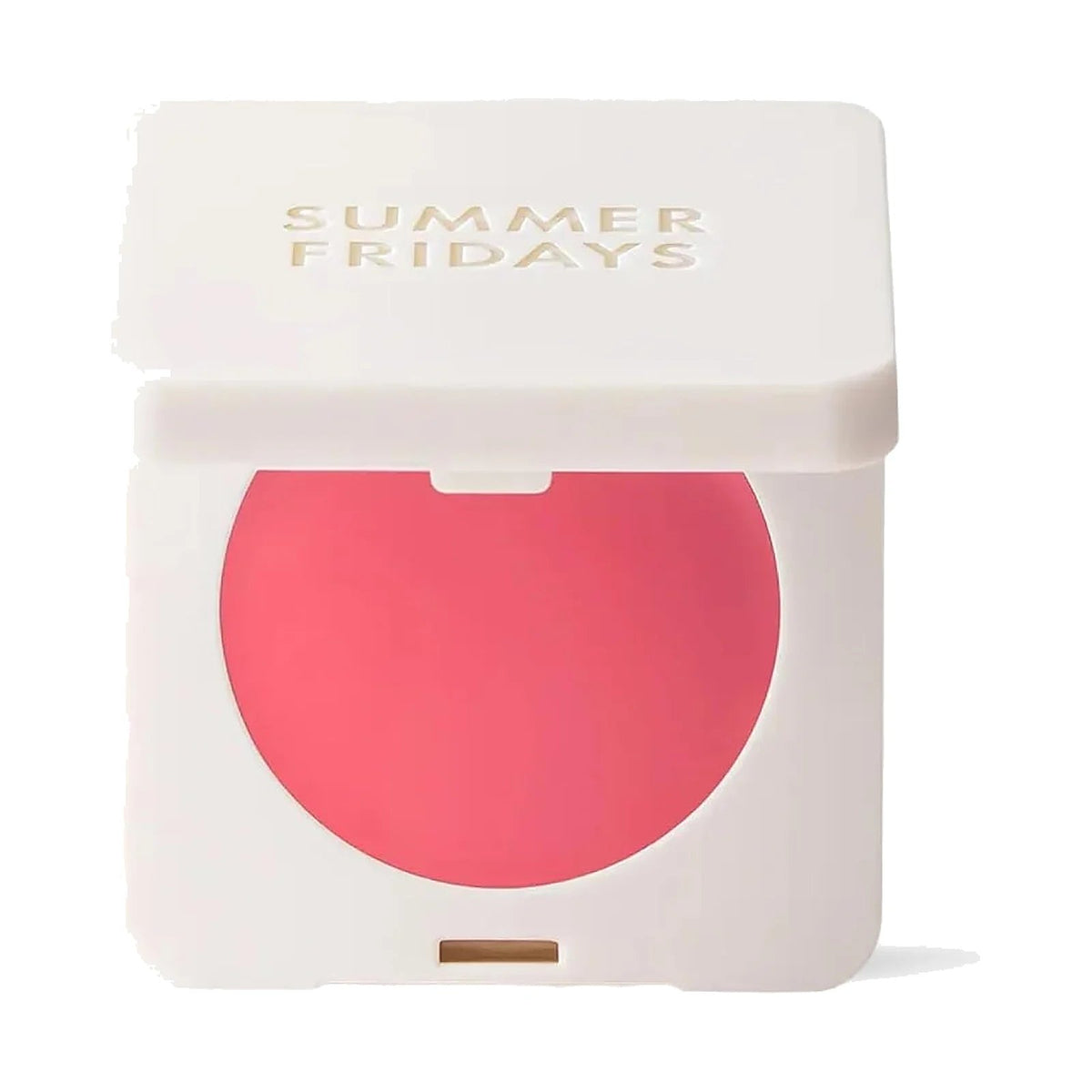 Blush crème Summer Fridays Blush Butter Balm, teinte Pink Sunset, sur fond blanc