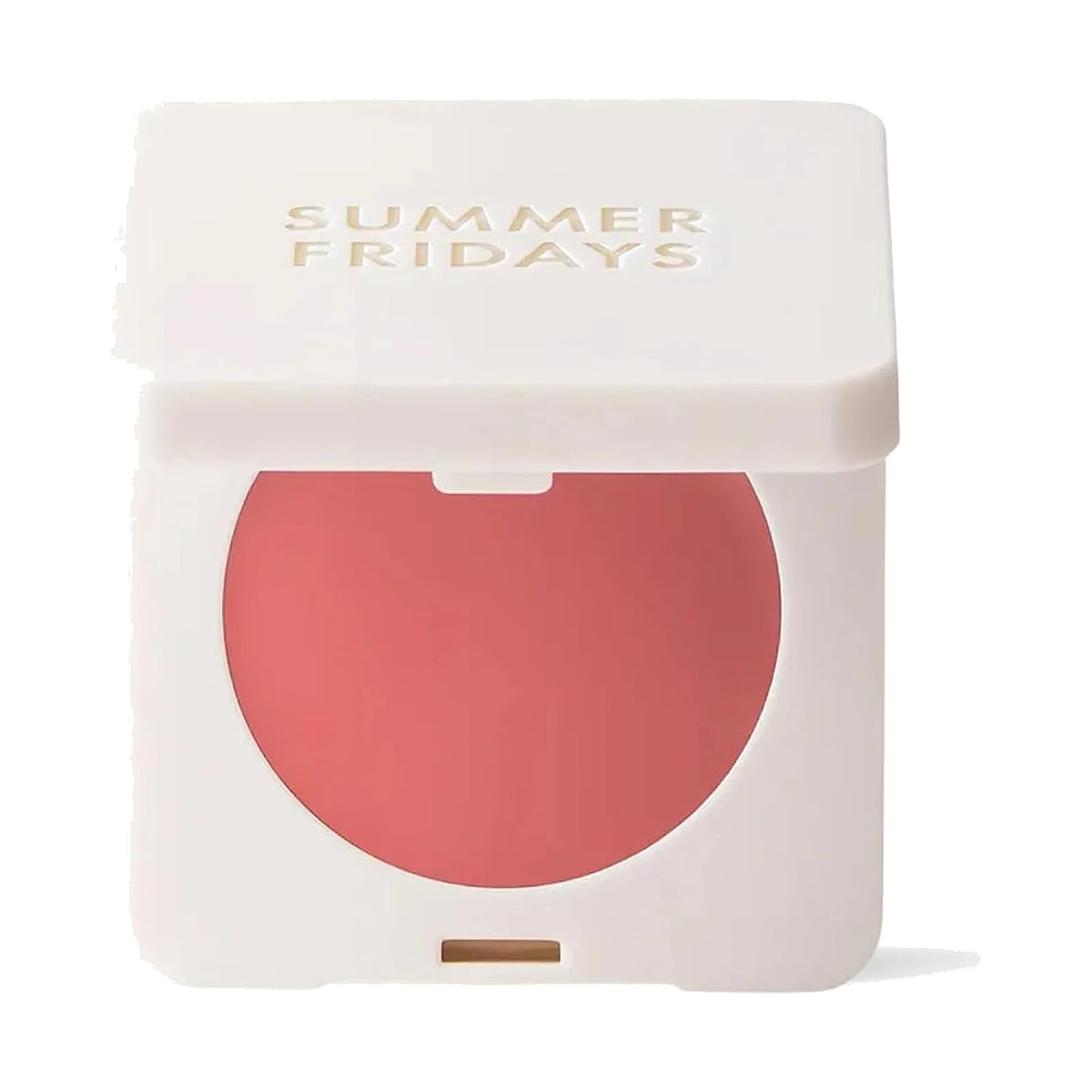 Blush crème Summer Fridays Blush Butter Balm, teinte Soft Strawberry, sur fond blanc