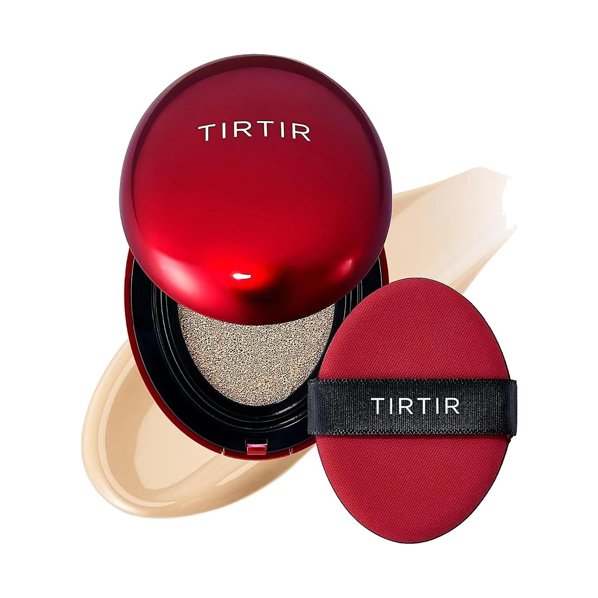 TIRTIR Mask Fit Red Cushion, teinte 21W Natural Ivory, sur fond blanc