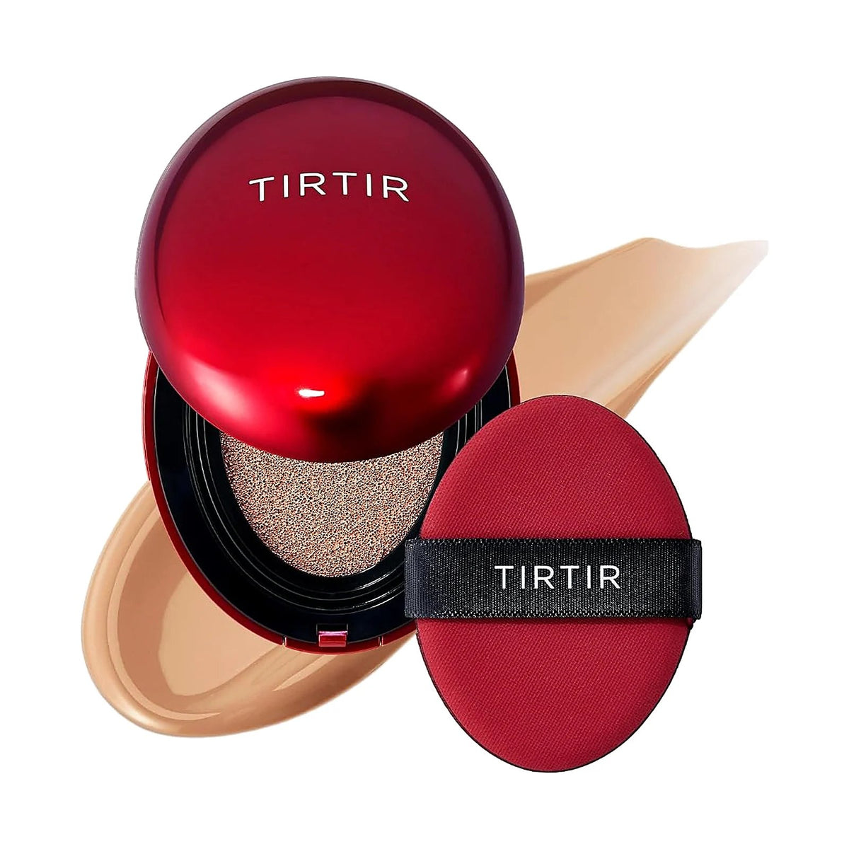 TIRTIR Mask Fit Red Cushion, teinte 29C Taupe Beige, sur fond blanc