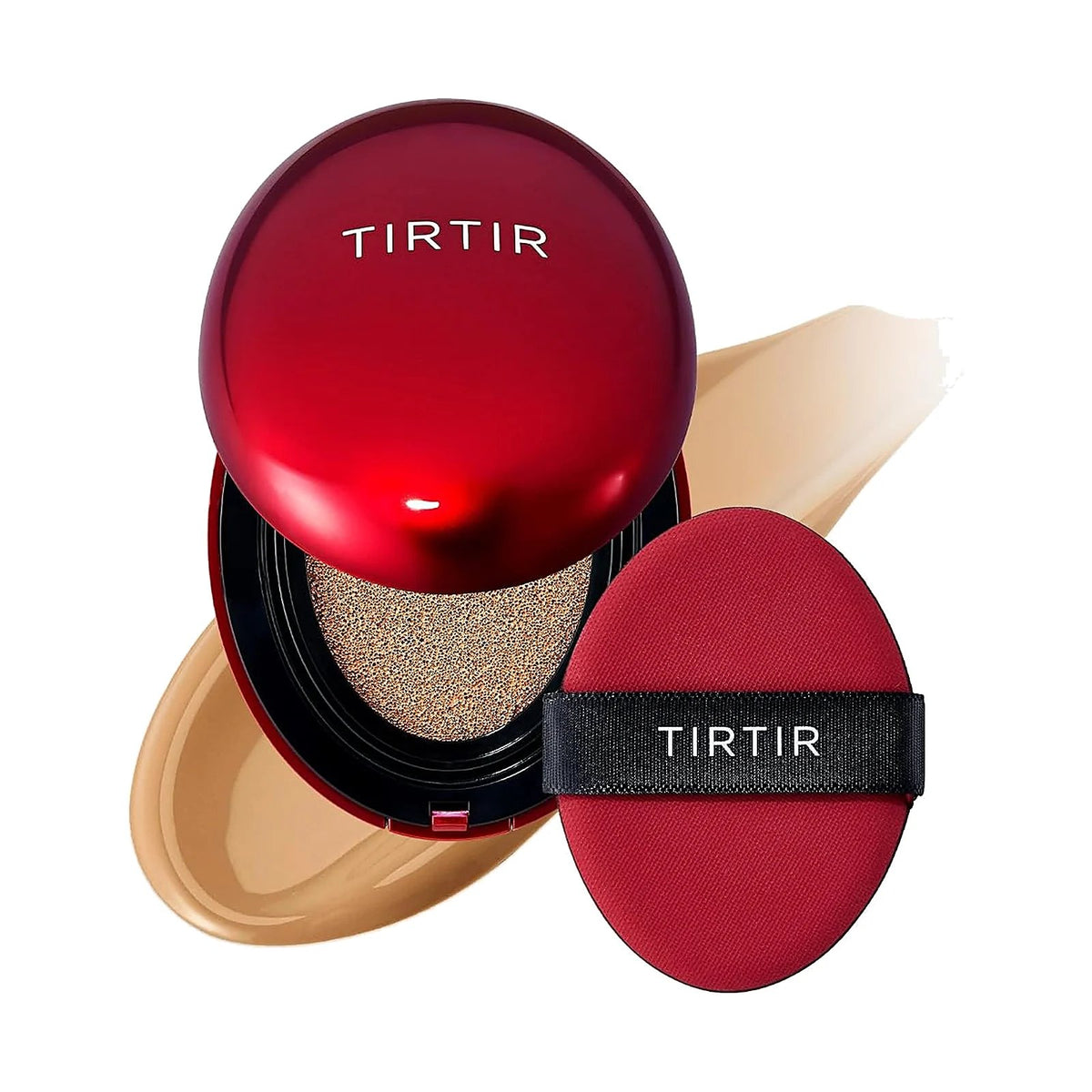 TIRTIR Mask Fit Red Cushion, teinte 30N Rich Honey, sur fond blanc