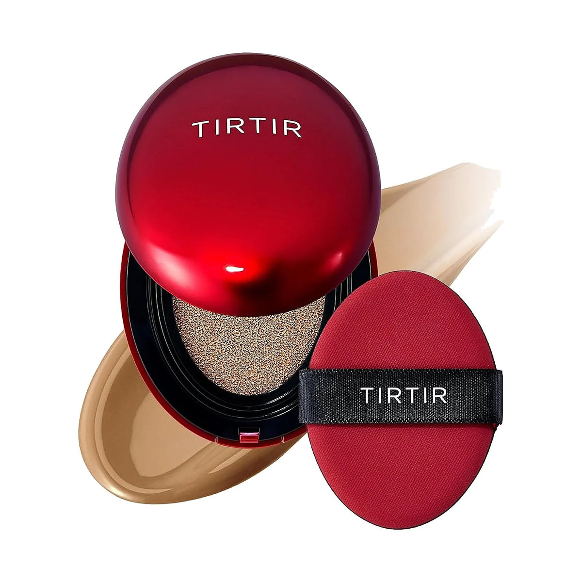 TIRTIR Mask Fit Red Cushion, teinte 35N Walnut, sur fond blanc