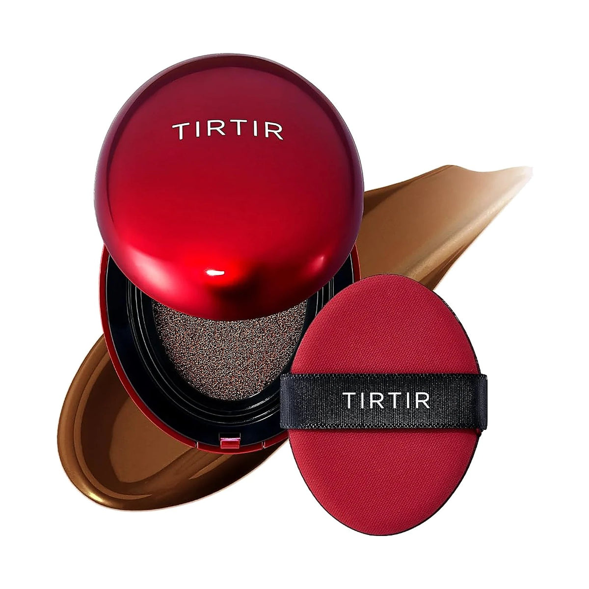 TIRTIR Mask Fit Red Cushion, teinte 47N Ebony, sur fond blanc