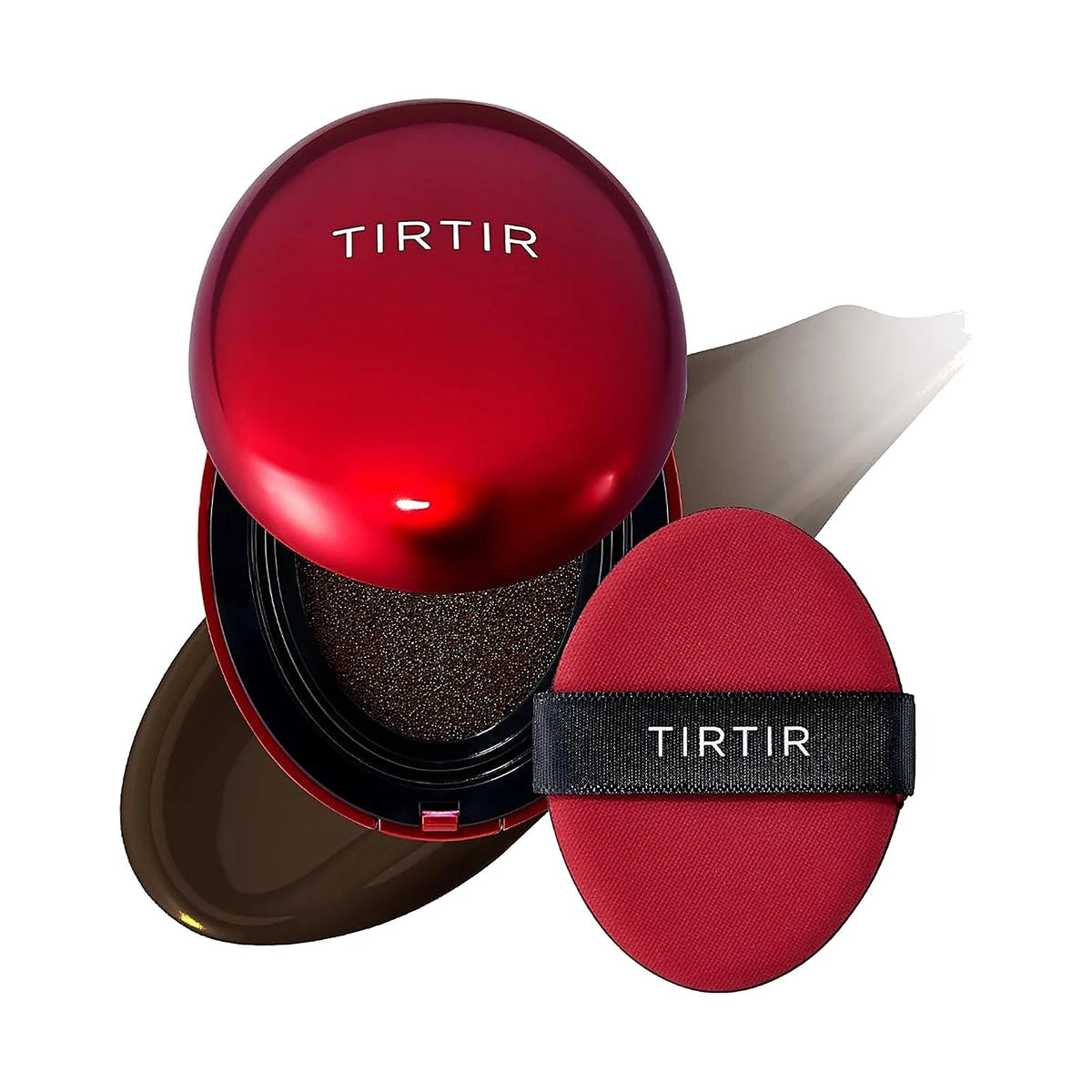 TIRTIR Mask Fit Red Cushion, teinte 55N Espresso, sur fond blanc