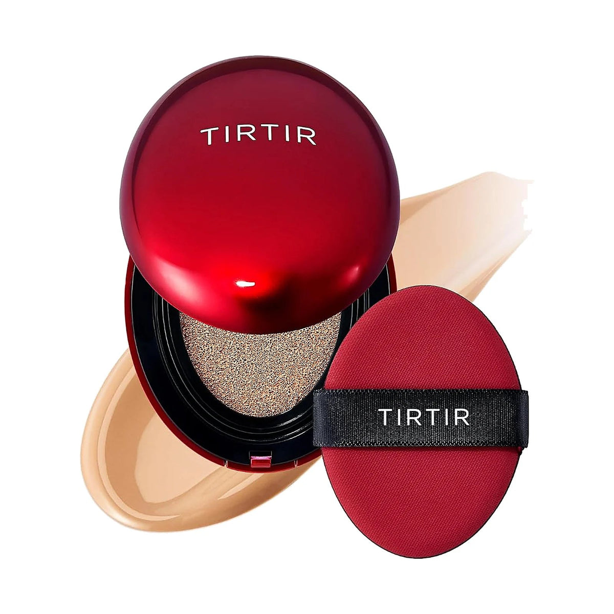 TIRTIR Mask Fit Red Cushion, teinte Cool Beige, sur fond blanc