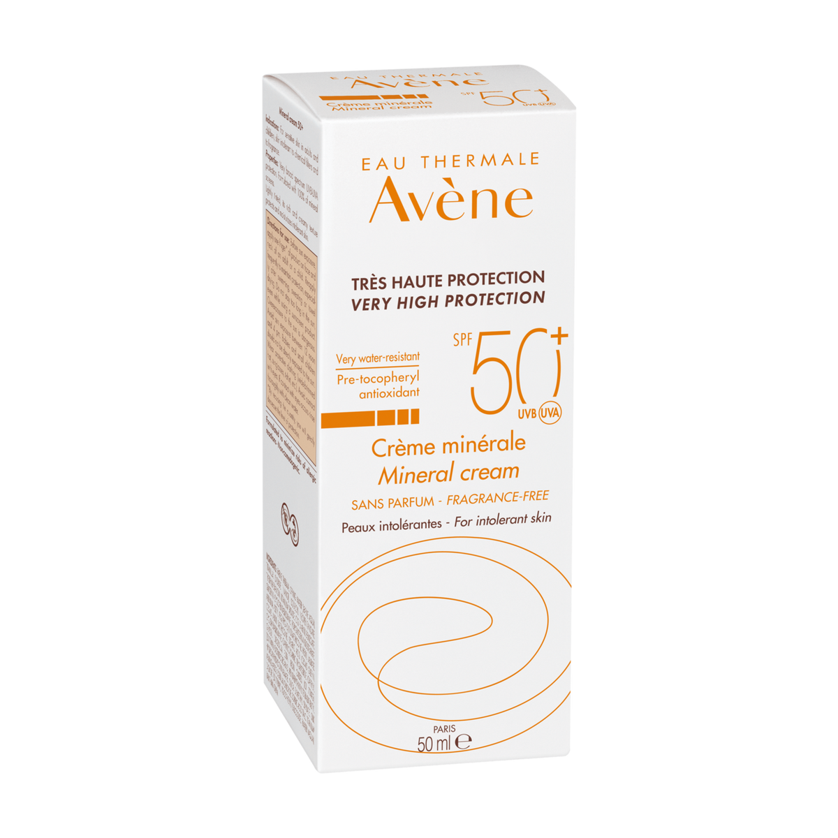 Avène crème solaire minérale très haute protection SPF 50+ 50 ml