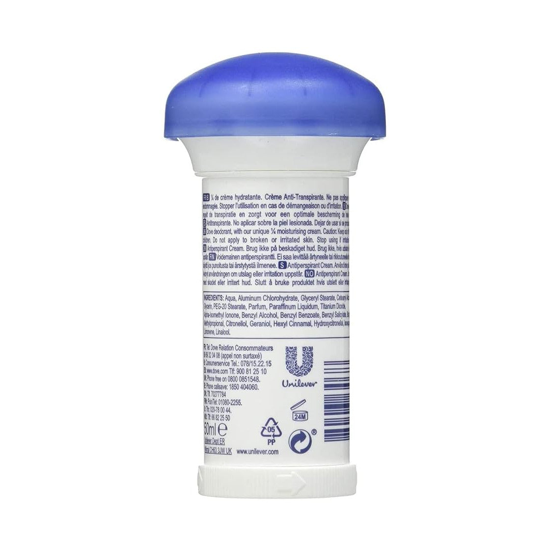 Dove déodorant anti-transpirant roll-on femme 48 h