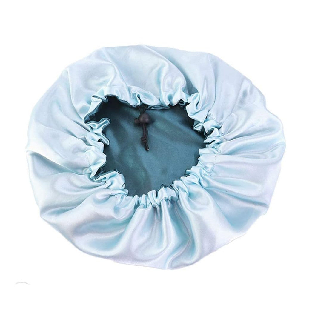 Cospack bonnet de nuit en satin double couche, réversible