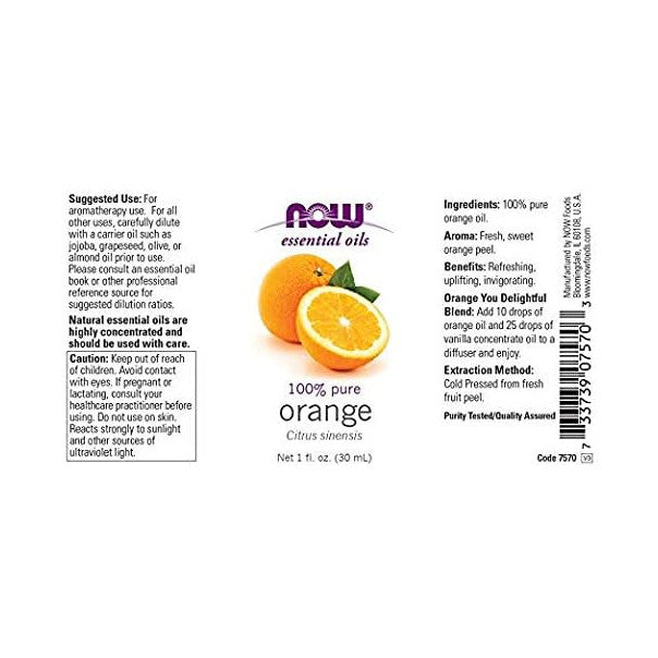 NOW Solutions huile essentielle d'orange douce
