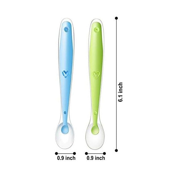PandaEar cuillères souples en silicone, lot de 6