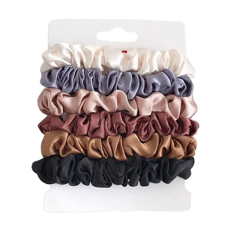Chouchous en satin, lot de 6