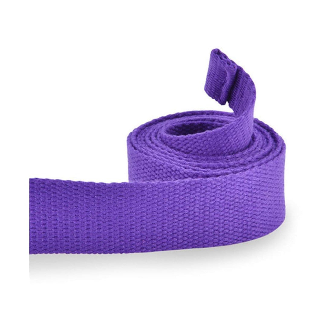 Sangle de yoga et Pilates en coton, boucle en D