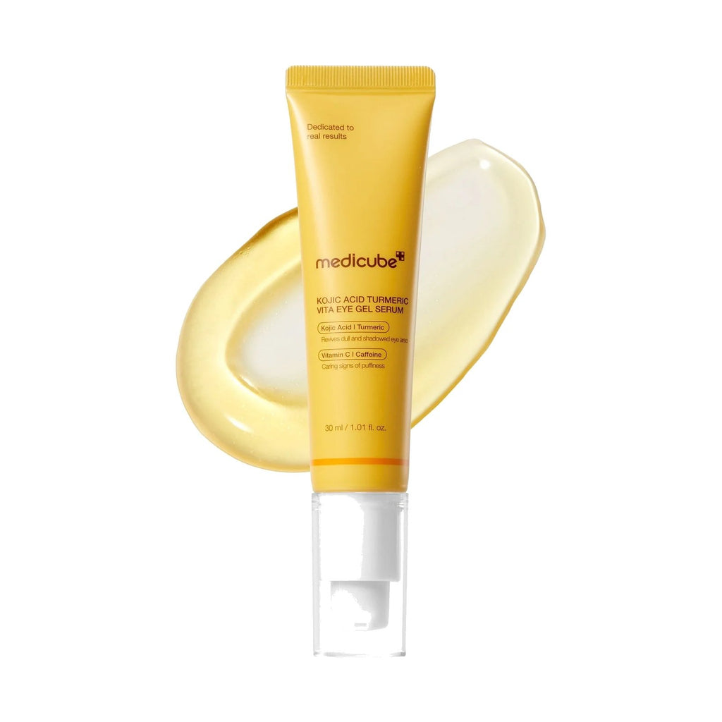 Medicube Kojic Acid Turmeric Vita gel-sérum contour des yeux, 30 ml