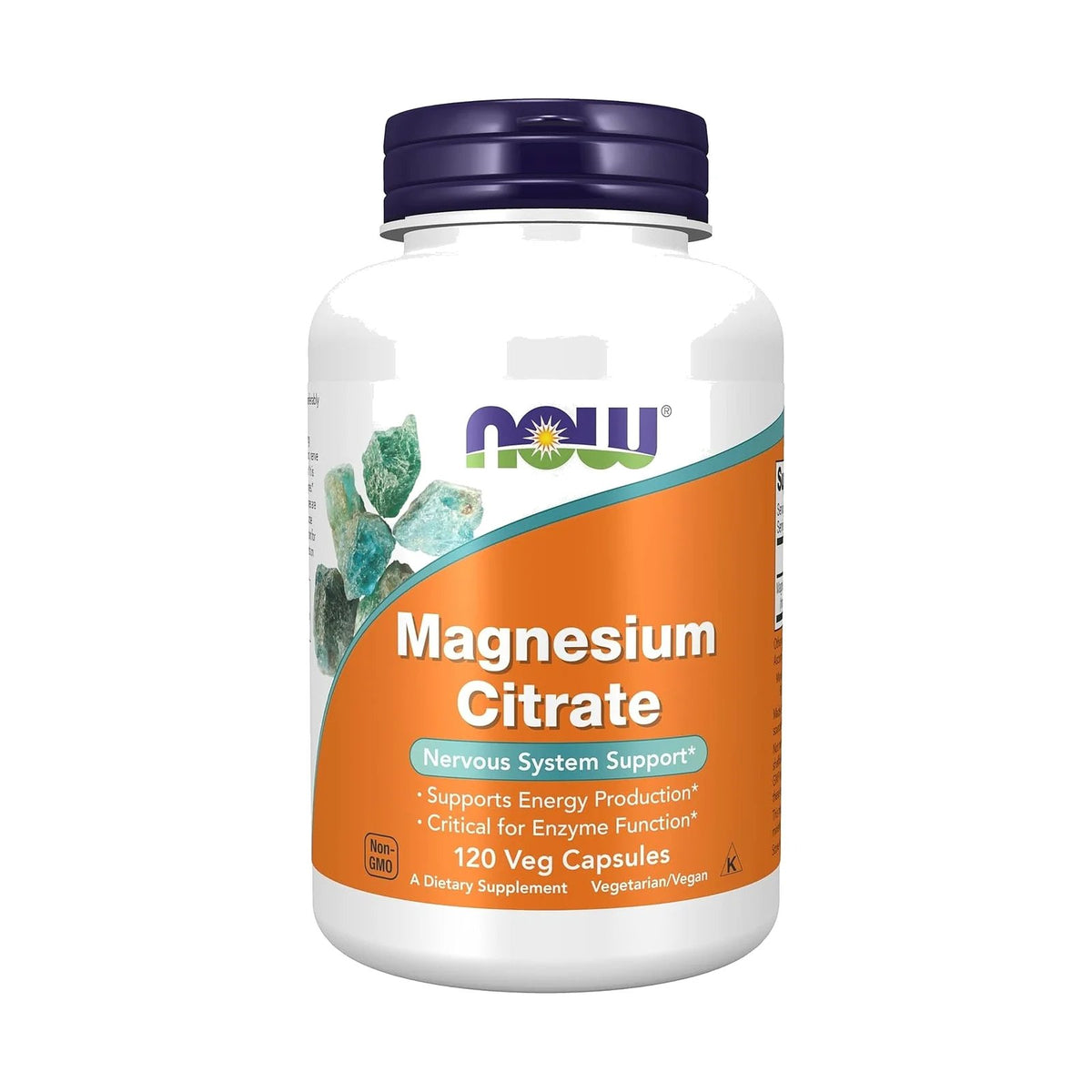 NOW Foods citrate de magnésium, 120 gélules