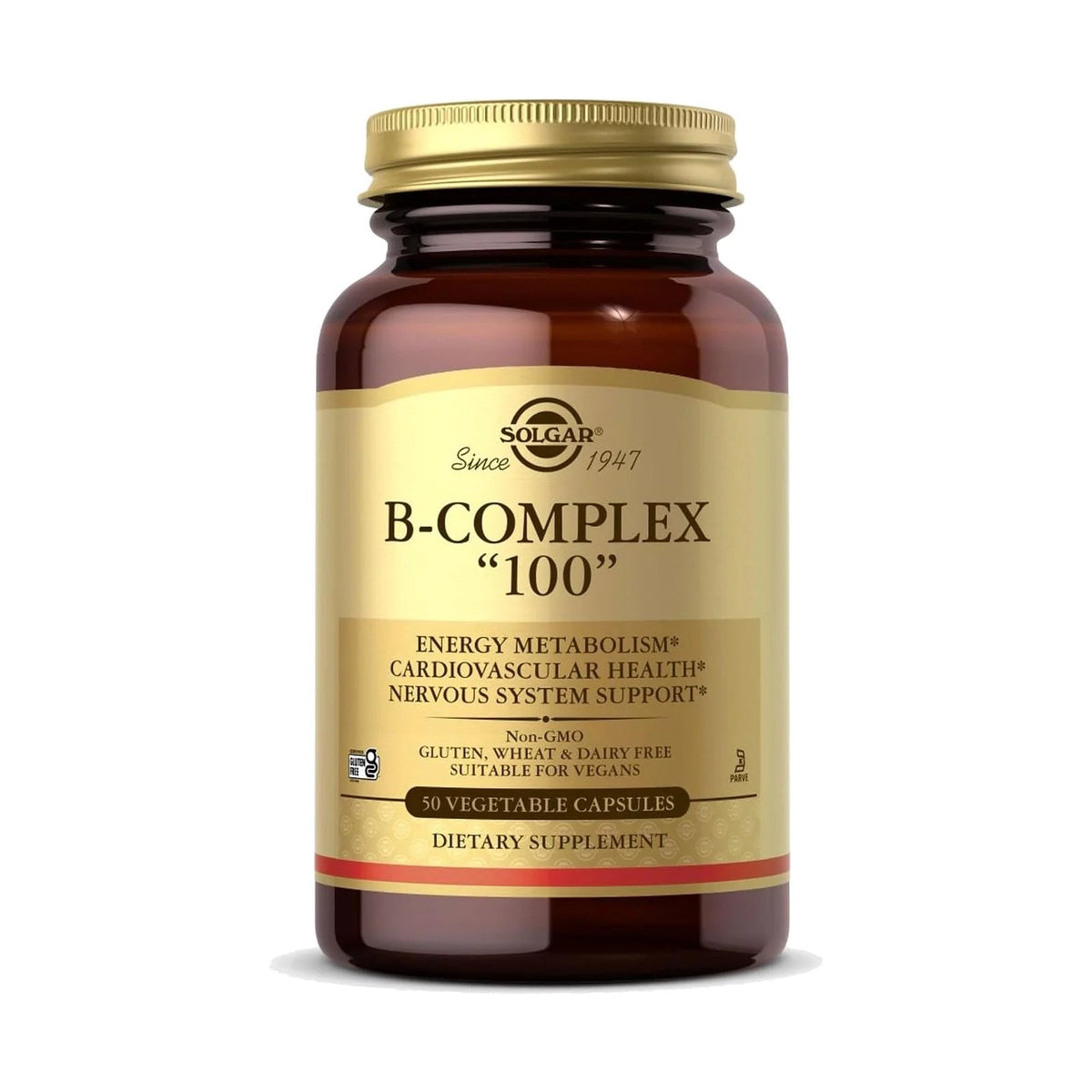 Solgar complexe de vitamines B 100, 50 gélules