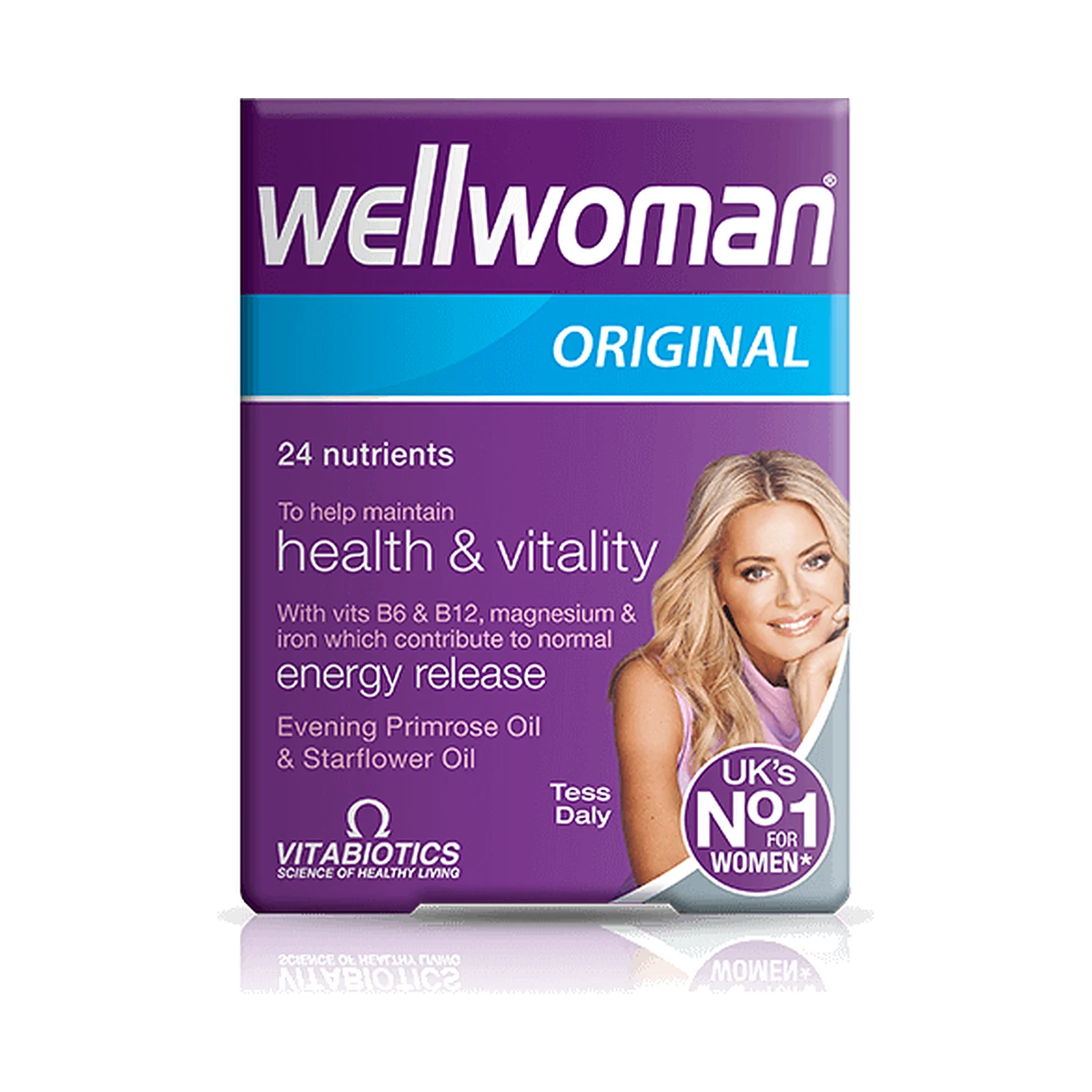 Boîte de multivitamines Vitabiotics Wellwoman Original pour femmes adultes, 24 nutriments, photo